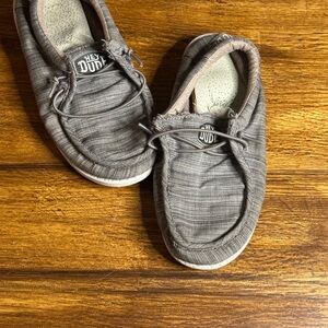 Hey Dude Gray Loafers Slip-Ons with Cozy Lining